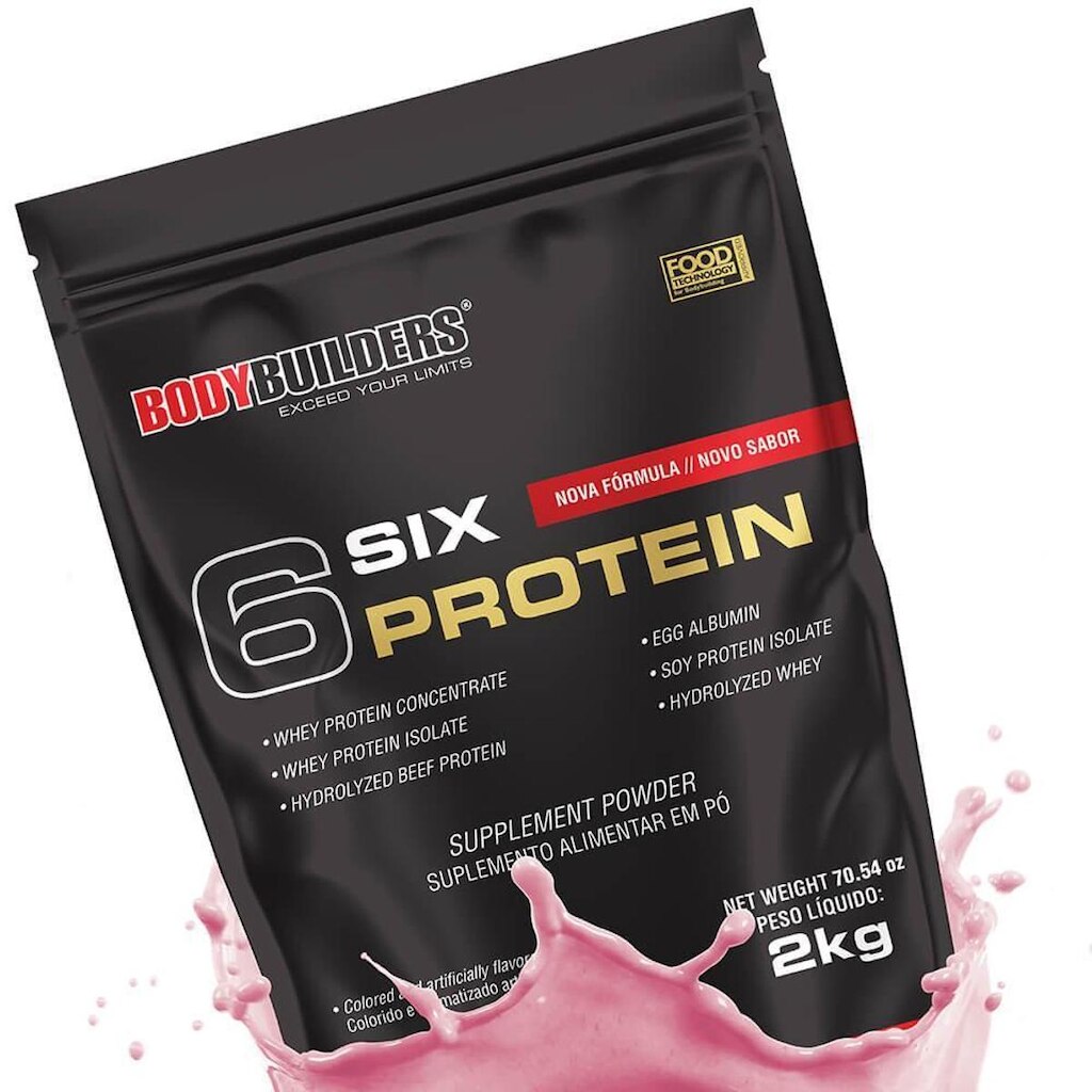 Whey Protein - 6 Six Protein - Refil 2 Kg - Bodybuilders