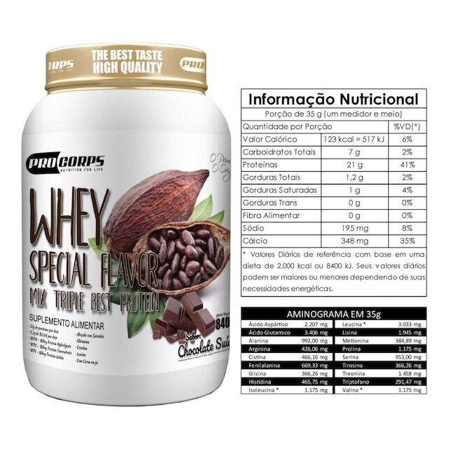 Whey Protein 840g + Bcaa + Pré Treino + M-tor
