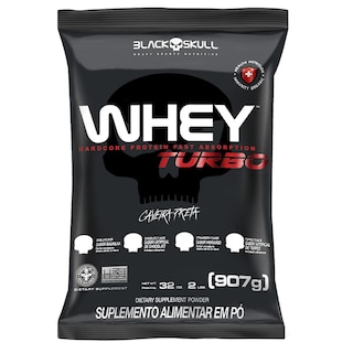 Whey Protein Black Skull Turbo 907G Refil Almofada