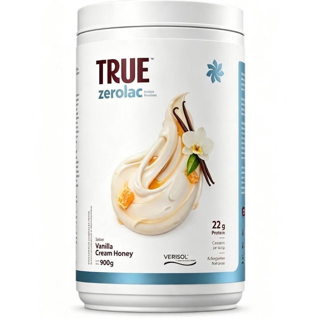 Whey Protein Concent Zero Lactose Vanilla Honey 900g True