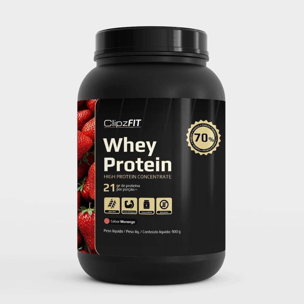 Whey Protein Concentrado 100 WCP com 70 por cento de proteína pura 900gr