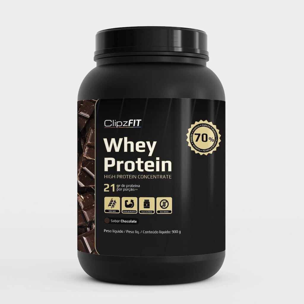 Whey Protein Concentrado 100 WCP com 70 por cento de proteína pura 900gr