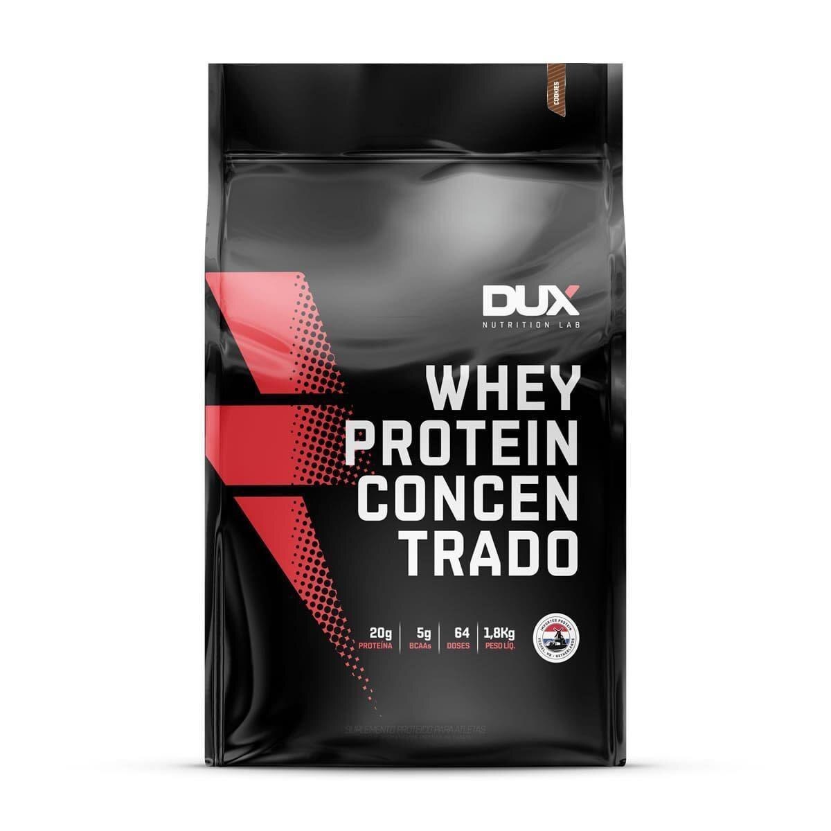 Whey Protein Concentrado - 1800g Refil Cookies - Dux Nutrition Menor preço em Whey Protein Concentrado - 1800g Refil Cookies - Dux Nutrition
