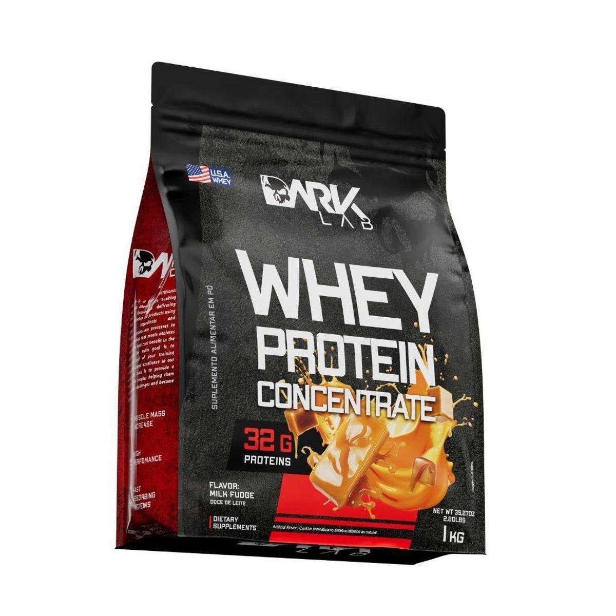 Whey Protein Concentrado 1kg Dark Lab Menor preço em Whey Protein Concentrado 1kg Dark Lab