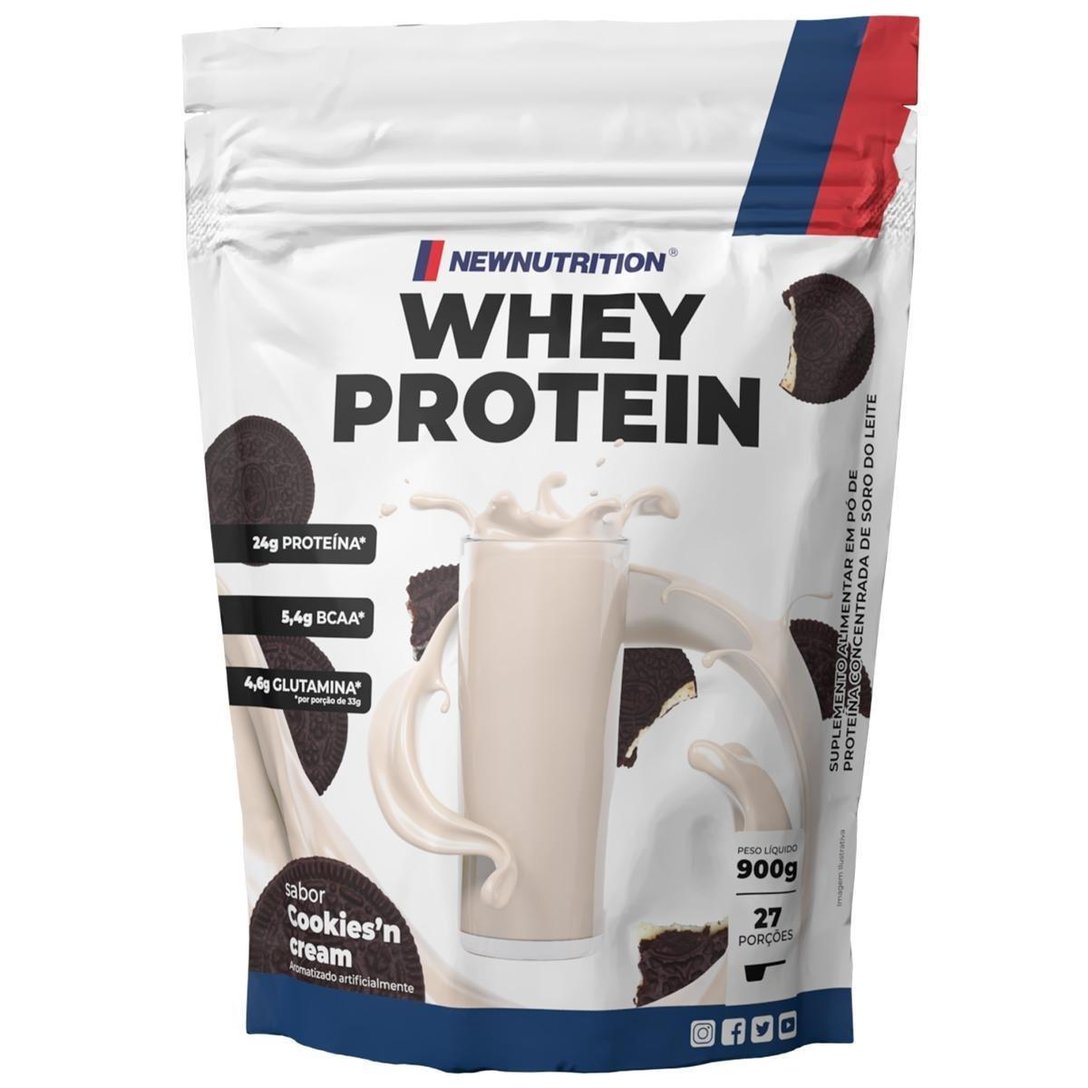 Whey Protein Concentrado 900g Cookies N' Cream NewNutrition Cookies N