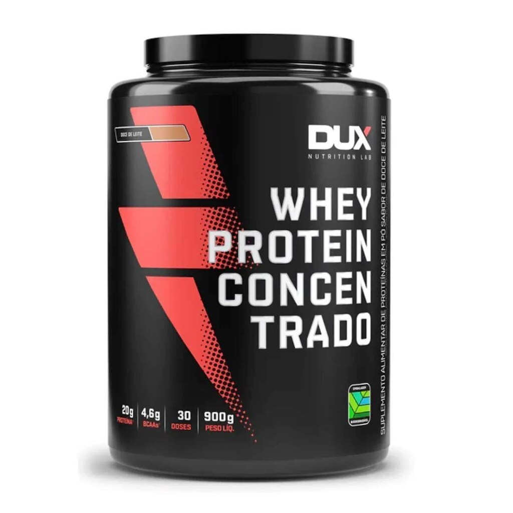 Whey Protein Concentrado - 900g Doce De Leite - Dux Nutrition
