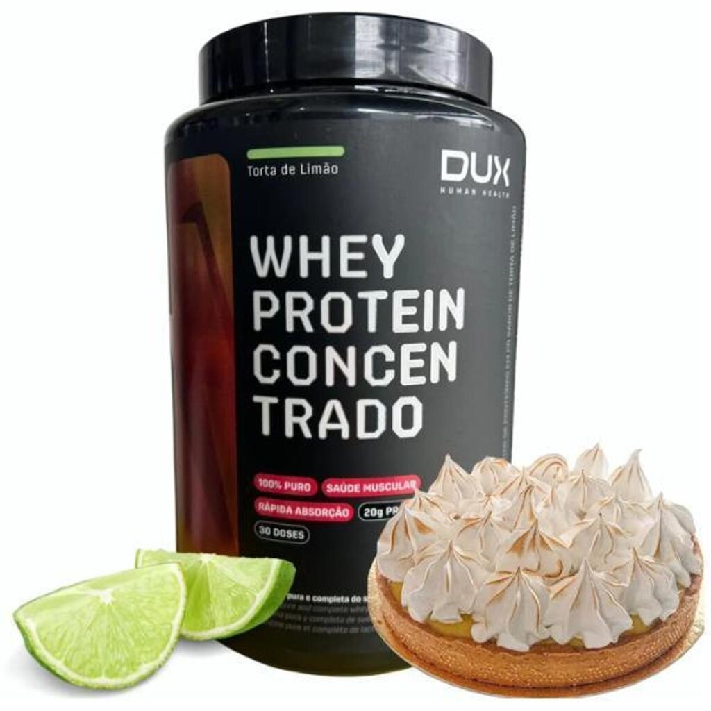 Whey Protein Concentrado 900g Dux Nutrition Torta de Limão
