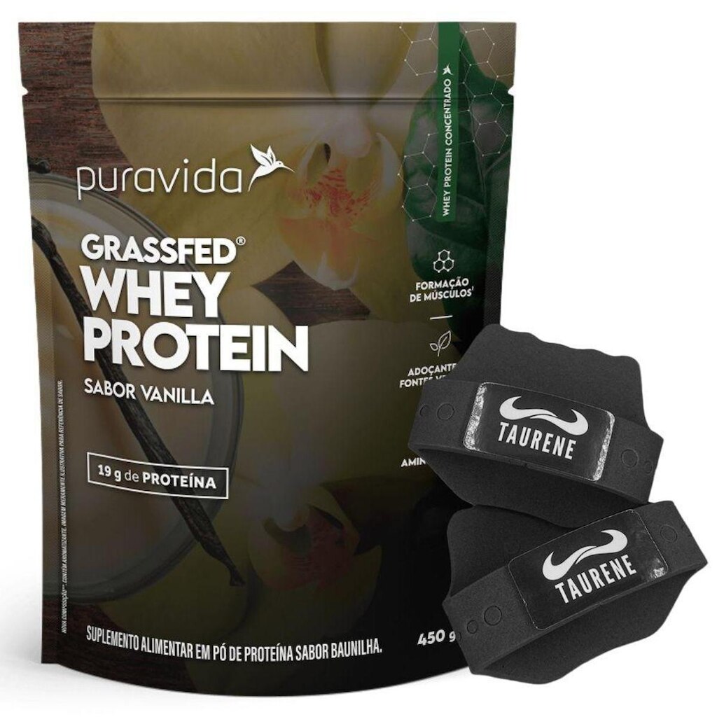 Whey Protein Concentrado Baunilha 450g Luva - PuraVida