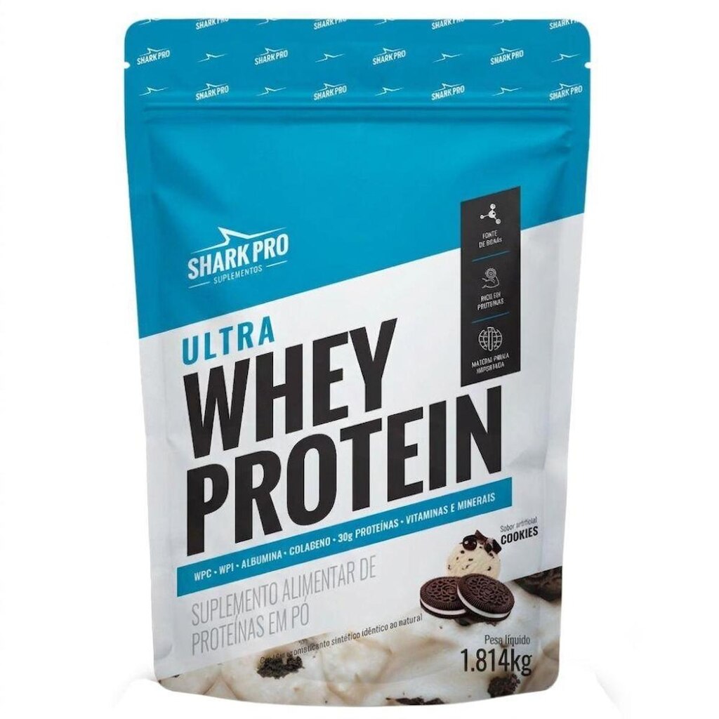 Whey Protein Concentrado Cookies 1.8kg - Shark Pro