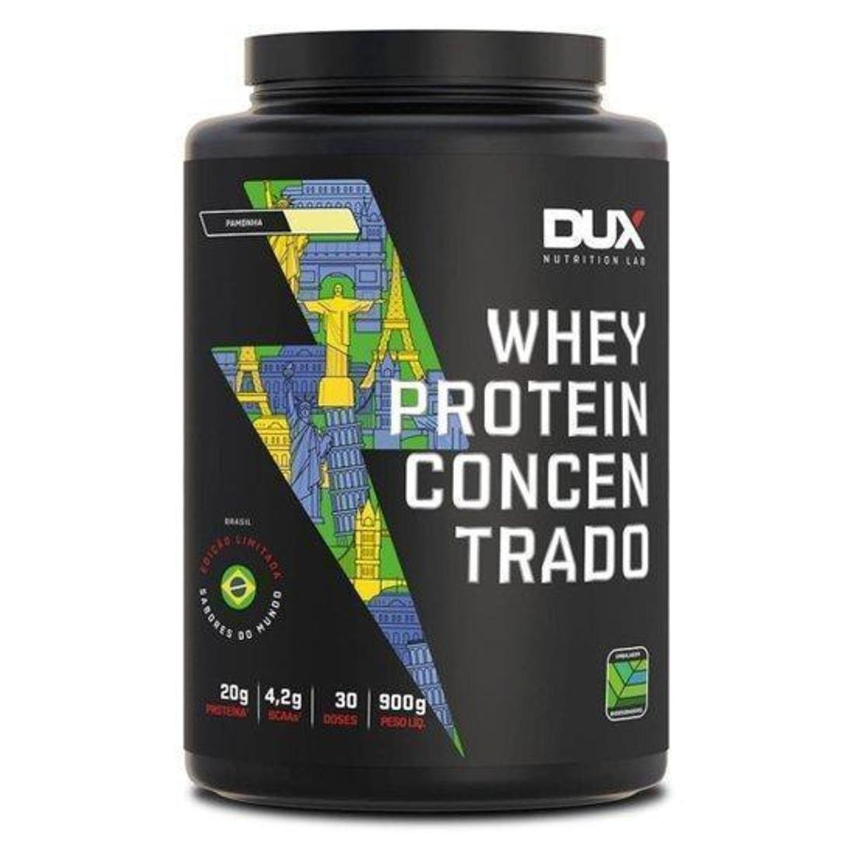Whey Protein Concentrado - Pote 900g Dux Nutrition