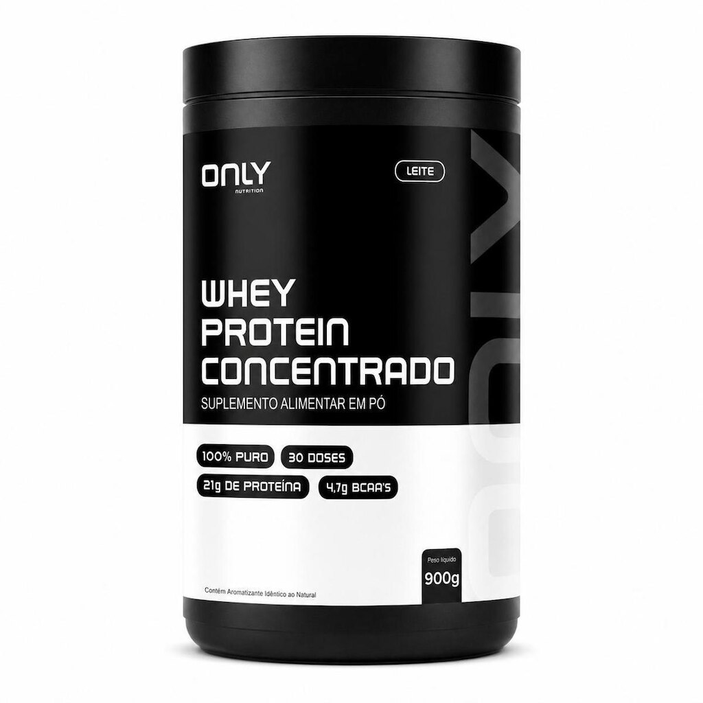 Whey Protein Concentrado Pote 900g  - Only Nutrition