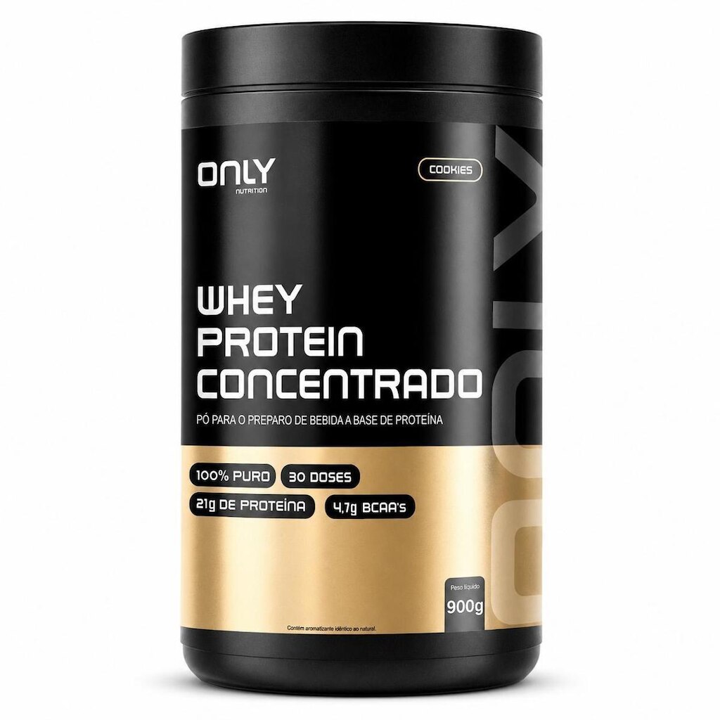 Whey Protein Concentrado Pote 900g  - Only Nutrition
