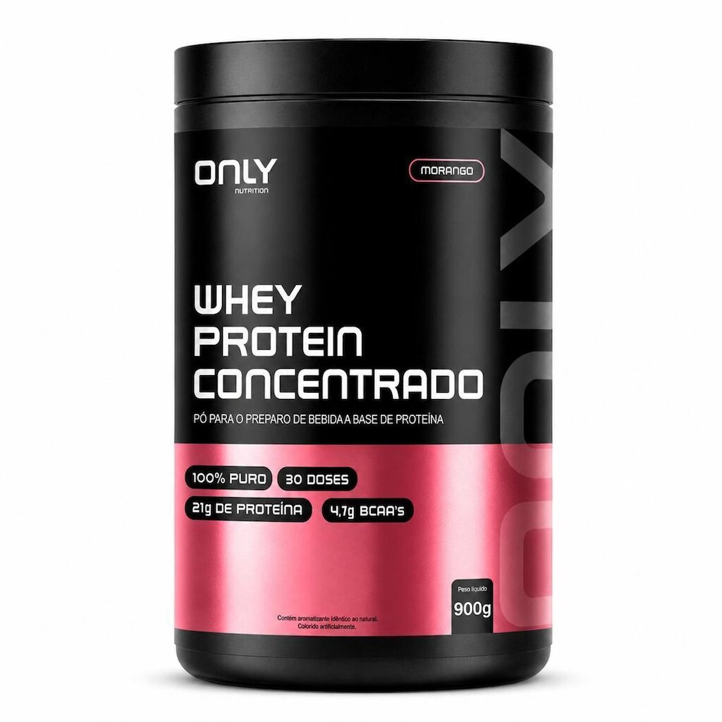 Whey Protein Concentrado Pote 900g  - Only Nutrition
