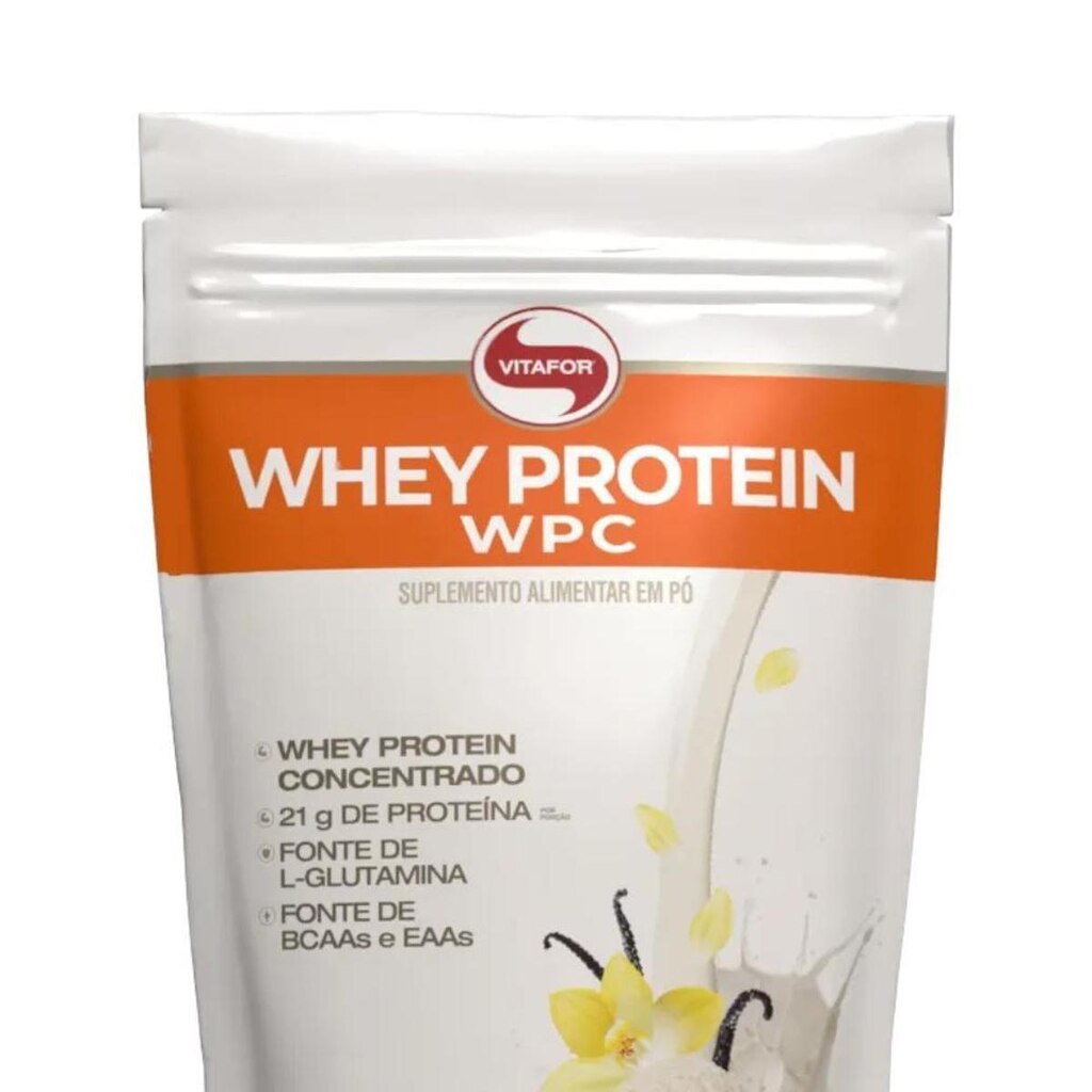 Whey Protein Concentrado Vitafor 900g Baunilha
