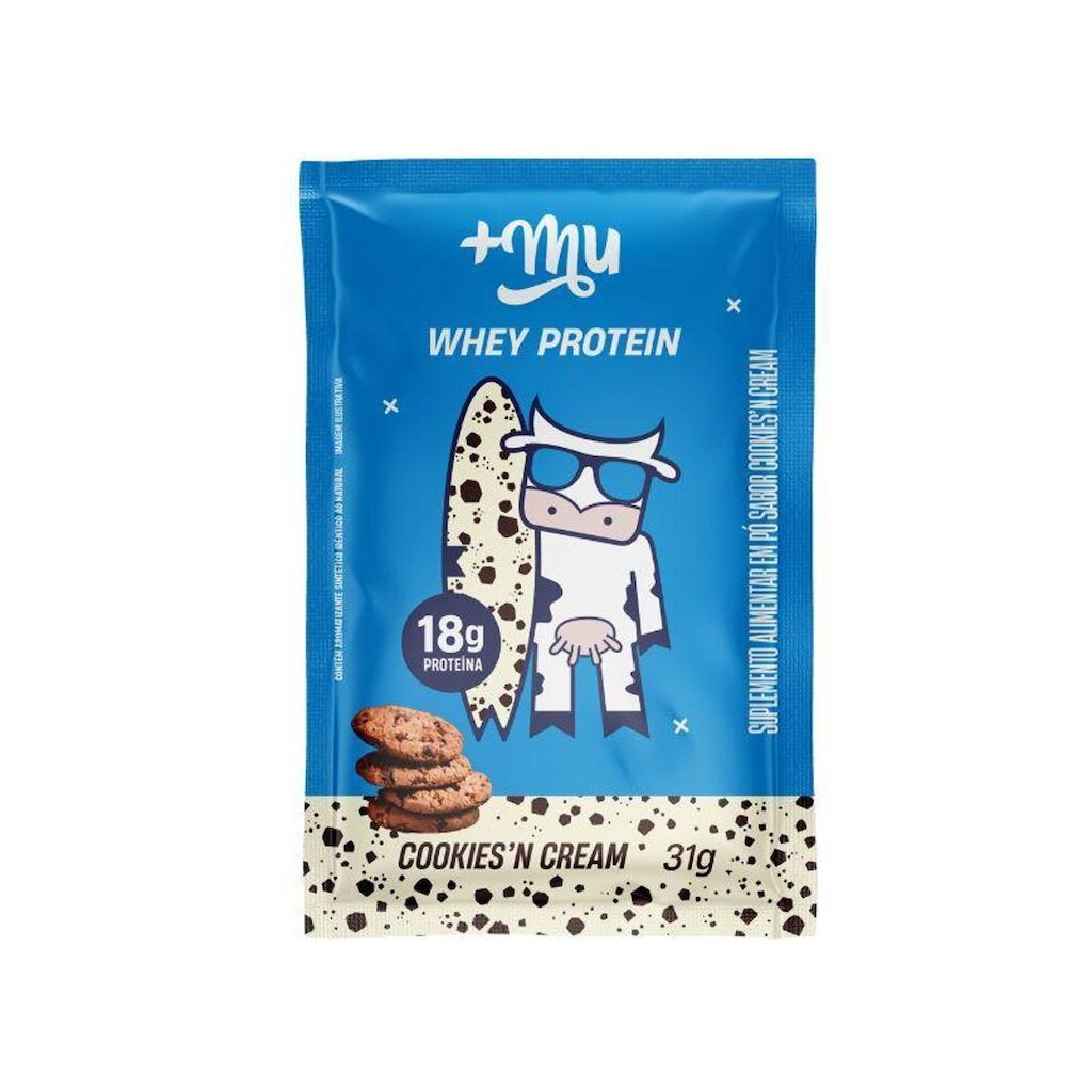 Whey Protein Cookies'N Cream Mais Mu 31g