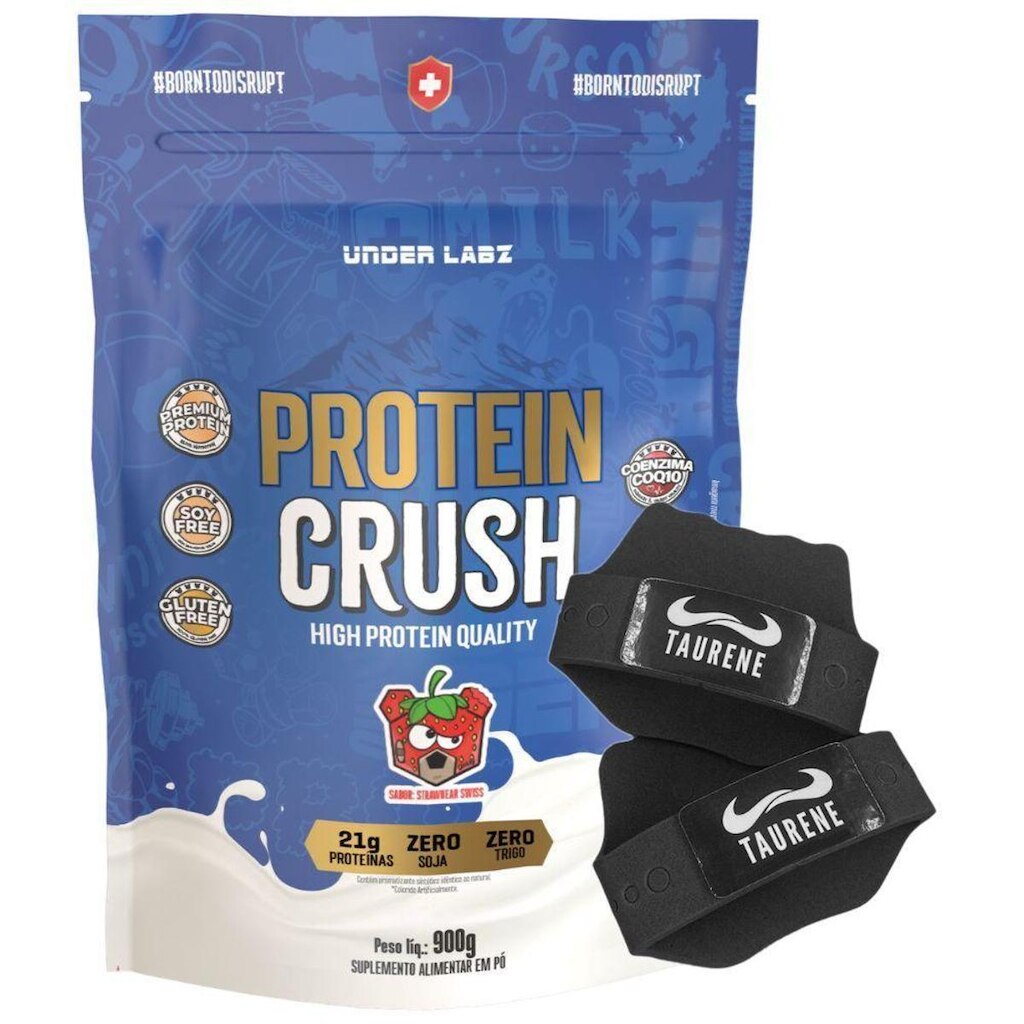 Whey Protein Crush Strawbear Swiss 900g Luva - Under Labz