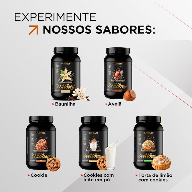 Whey Protein Gold 3W Topway 900G Concentrado Iso E Hidro
