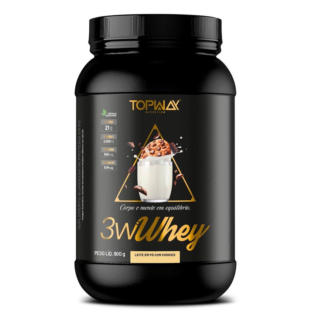 Whey Protein Gold 3W Topway 900G Concentrado Iso E Hidro