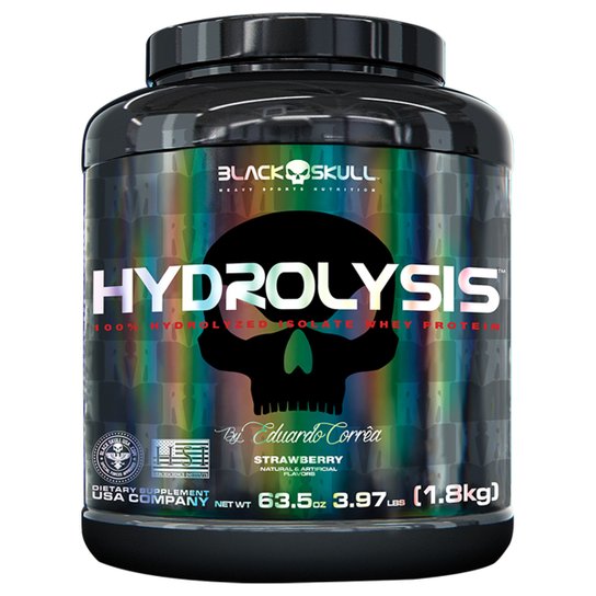 Whey Protein Hydrolysis 1,8kg By Eduardo Corrêa - Black Skull -