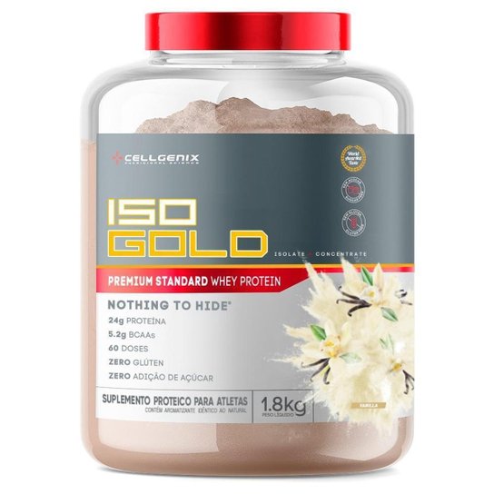 Whey Protein Iso Gold Premium Standard 1.8kg - Cellgenix é ruim? Whey Protein Iso Gold Premium Standard 1.8kg - Cellgenix é boa?