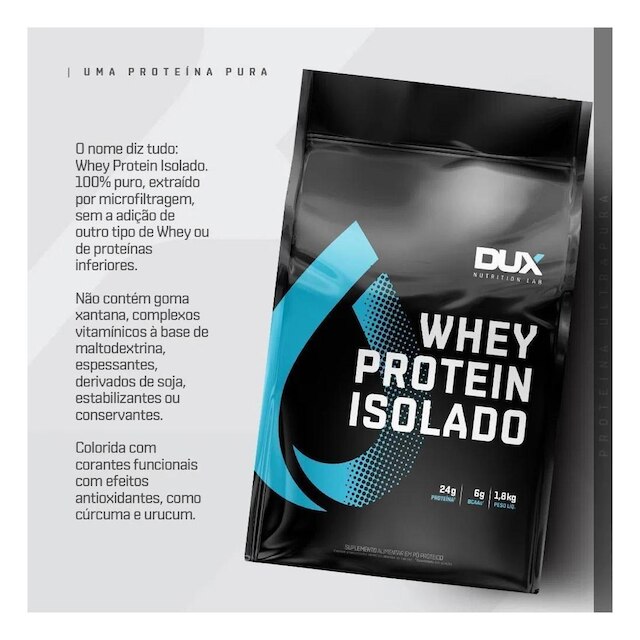Whey Protein Isolado 1,8Kg Cookies - Dux Nutrition