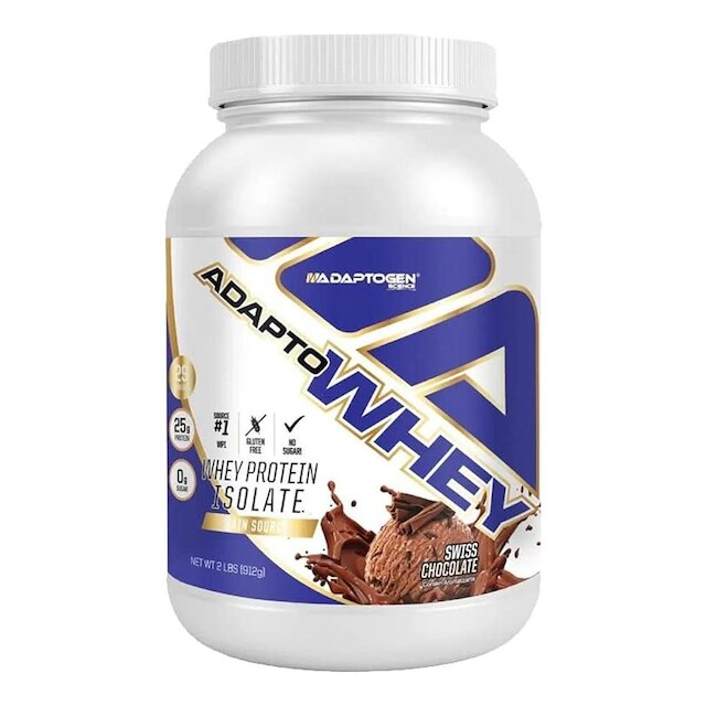Whey Protein Isolado Adapto Whey Sabor Swiss Chocolate 900g Adaptogen ...
