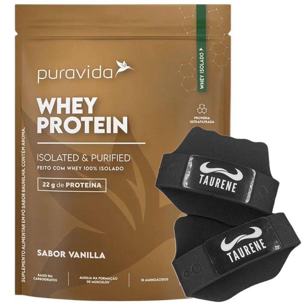 Whey Protein Isolado Baunilha 450g Luva - PuraVida