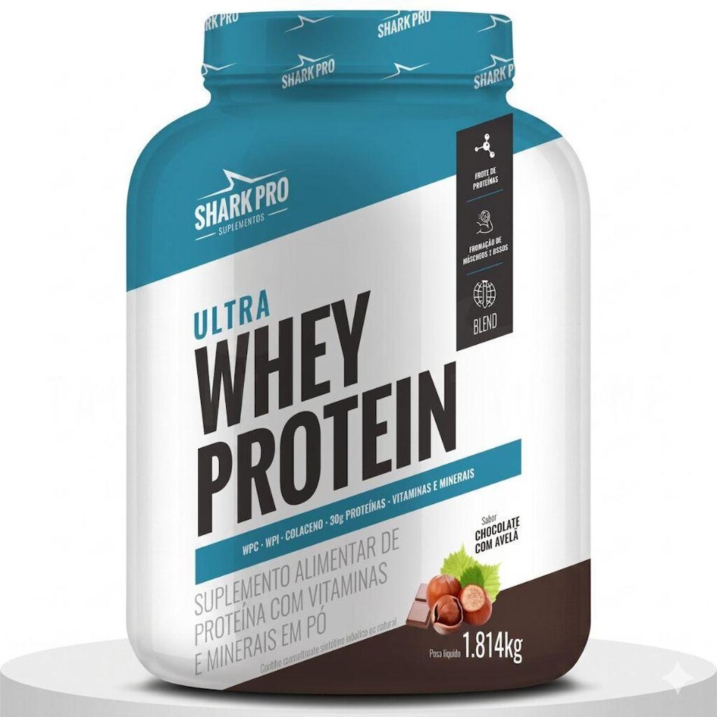 Whey Protein Isolado Chocolate Avela 1.8kg - Shark Pro