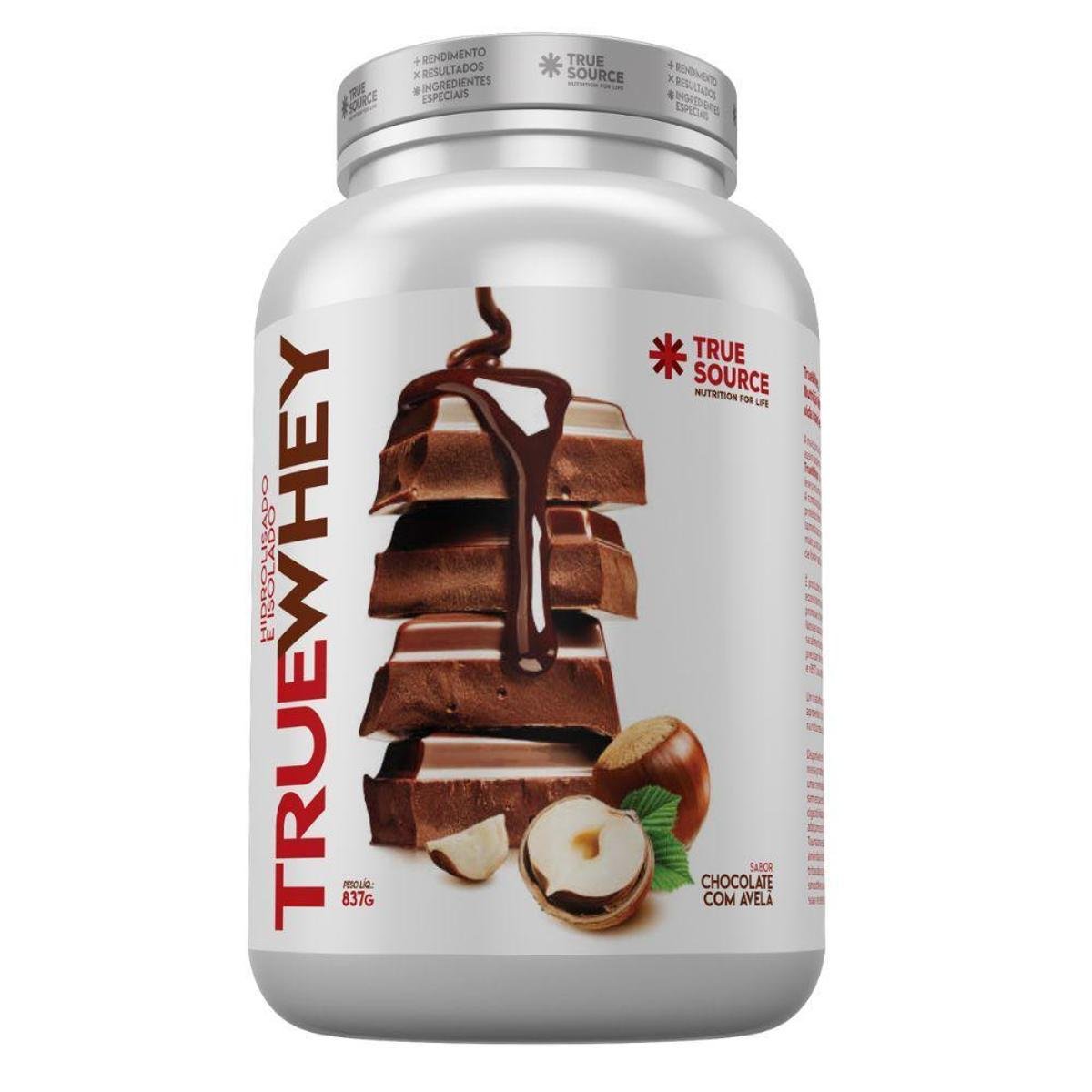 Whey Protein Isolado Hidro Chocolate Avela 837g True Source
