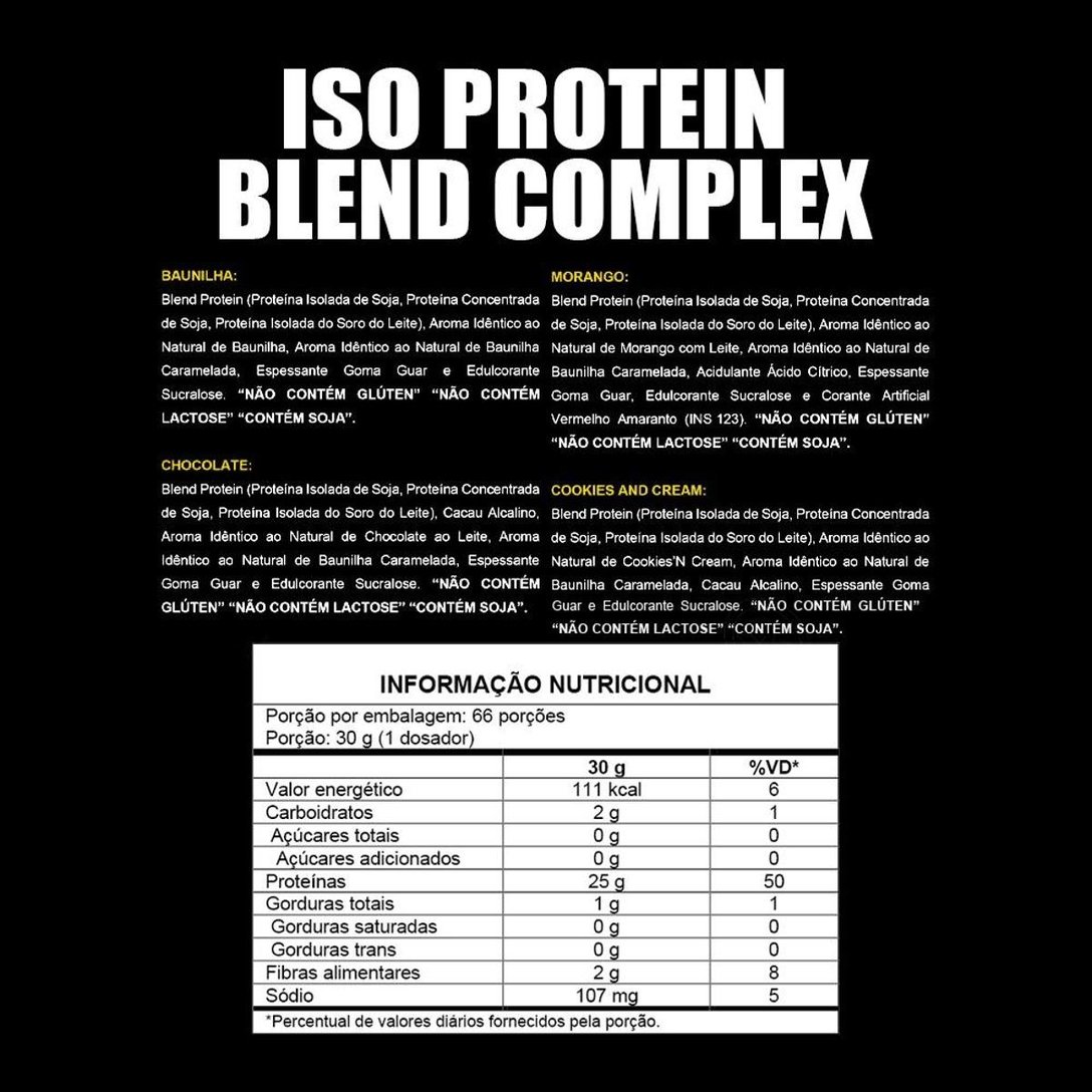 Whey Protein Isolado Iso Blend Complex 2Kg Pretorian Baunilha