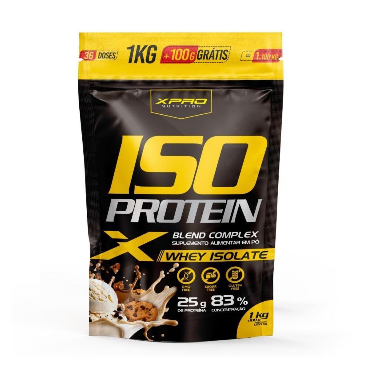 Whey Protein Isolado Iso Blend Complex Zero Açucar 1.100kg Xpro Nutrition Menor preço em Whey Protein Isolado Iso Blend Complex Zero Açucar 1.100kg Xpro Nutrition