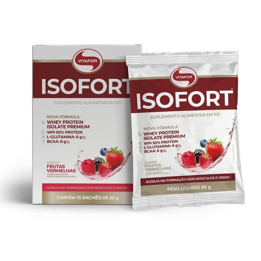 Whey Protein Isolado - Isofort - 15 sachês