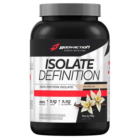 WHEY PROTEIN ISOLADO ISOLATE DEFINITION 900G BODY ACTION Menor preço em WHEY PROTEIN ISOLADO ISOLATE DEFINITION 900G BODY ACTION