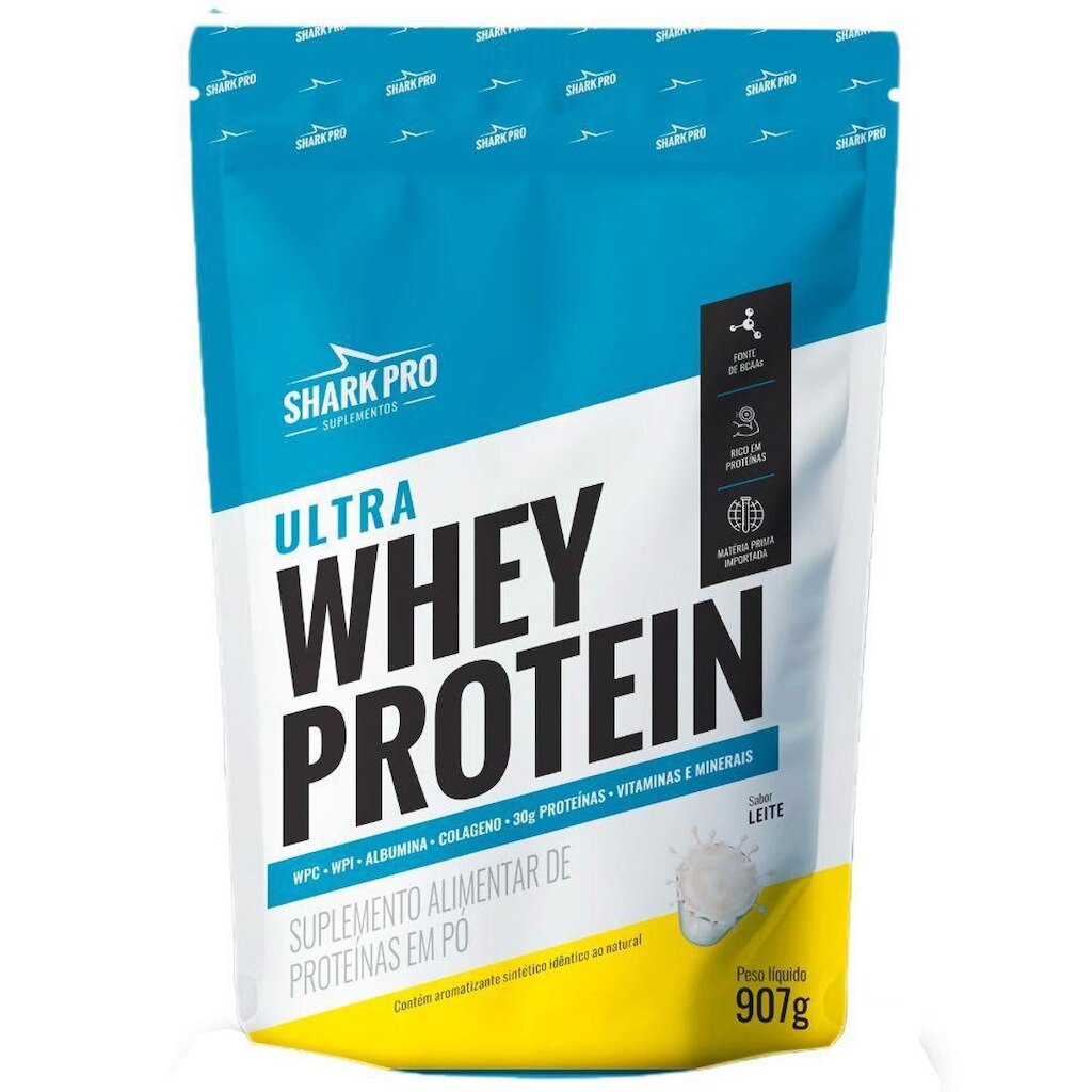 Whey Protein Isolado Leite 907g - Shark Pro