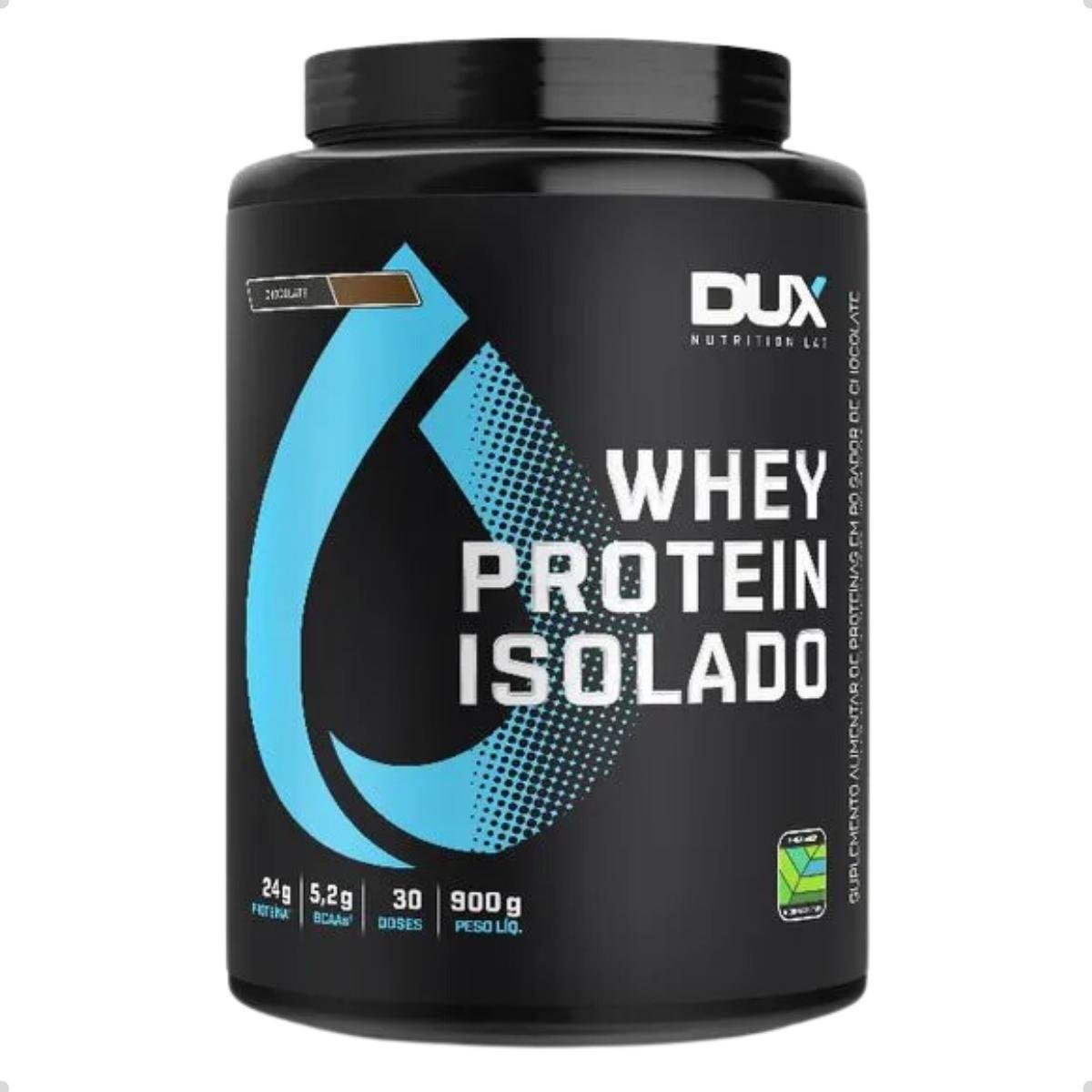 Whey Protein Isolado Pote 900g Dux Nutrition Menor preço em Whey Protein Isolado Pote 900g Dux Nutrition