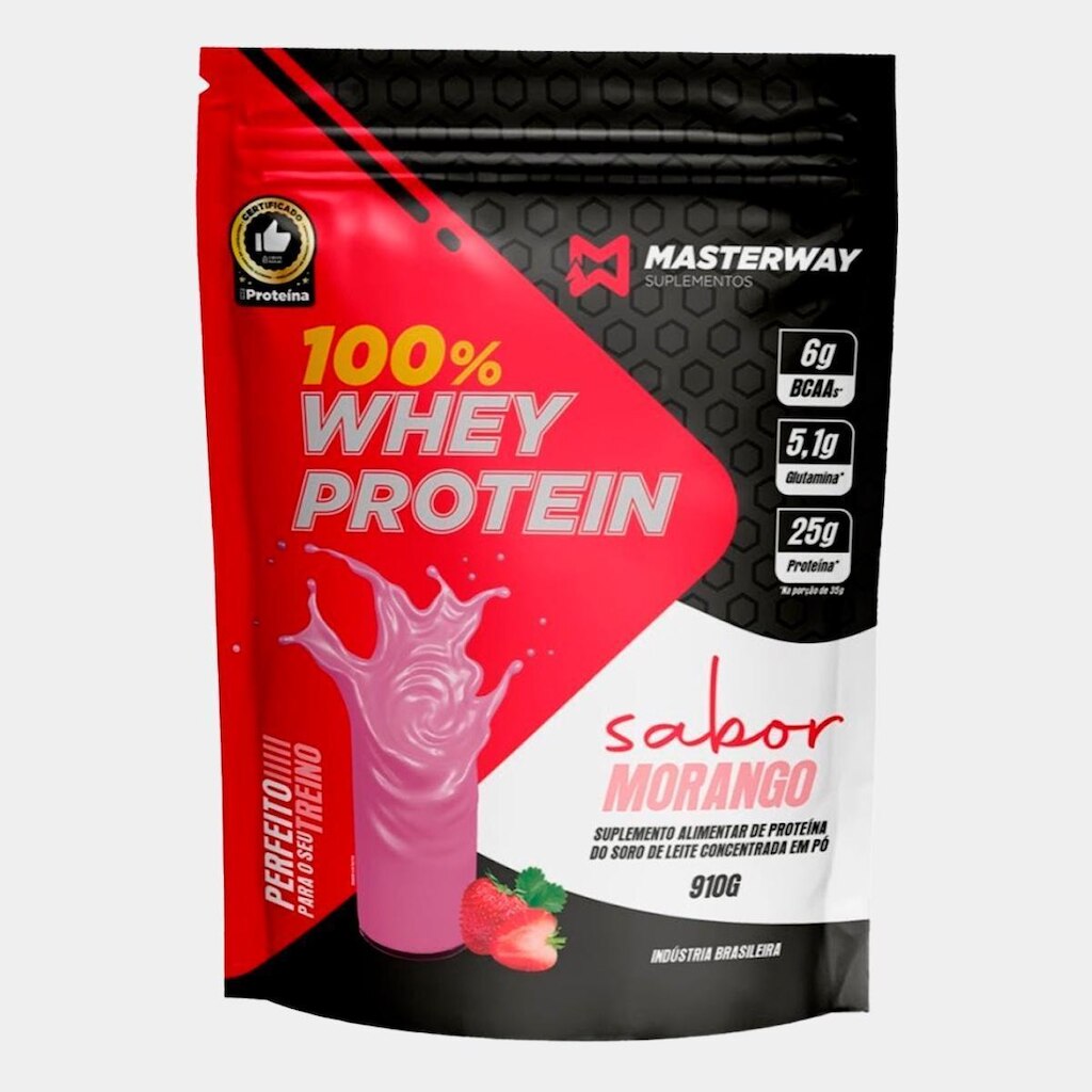 Whey Protein Masterway 910g 100% Concentrado