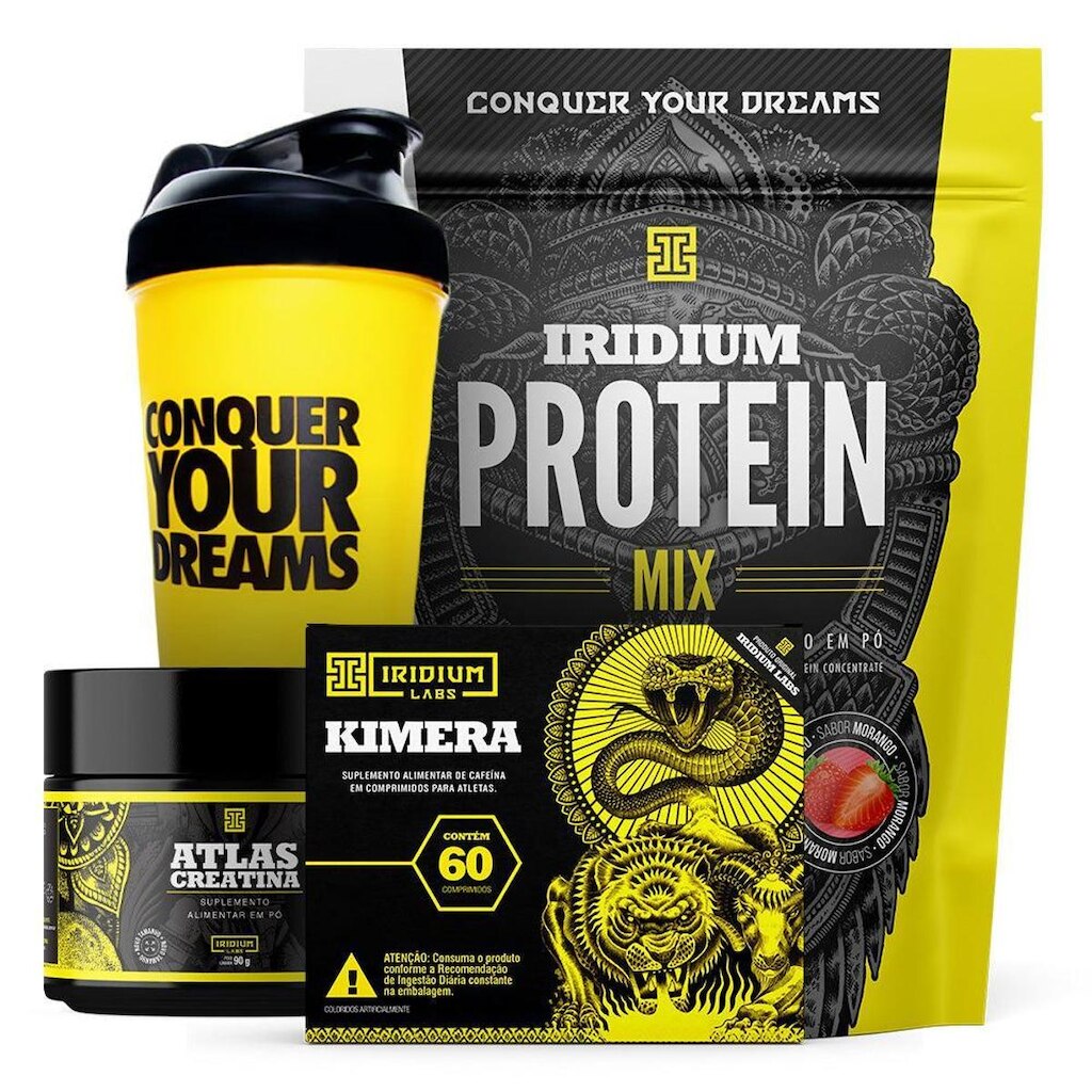 Whey Protein Mix + Kimera Thermo + Creatina 90g + Shaker