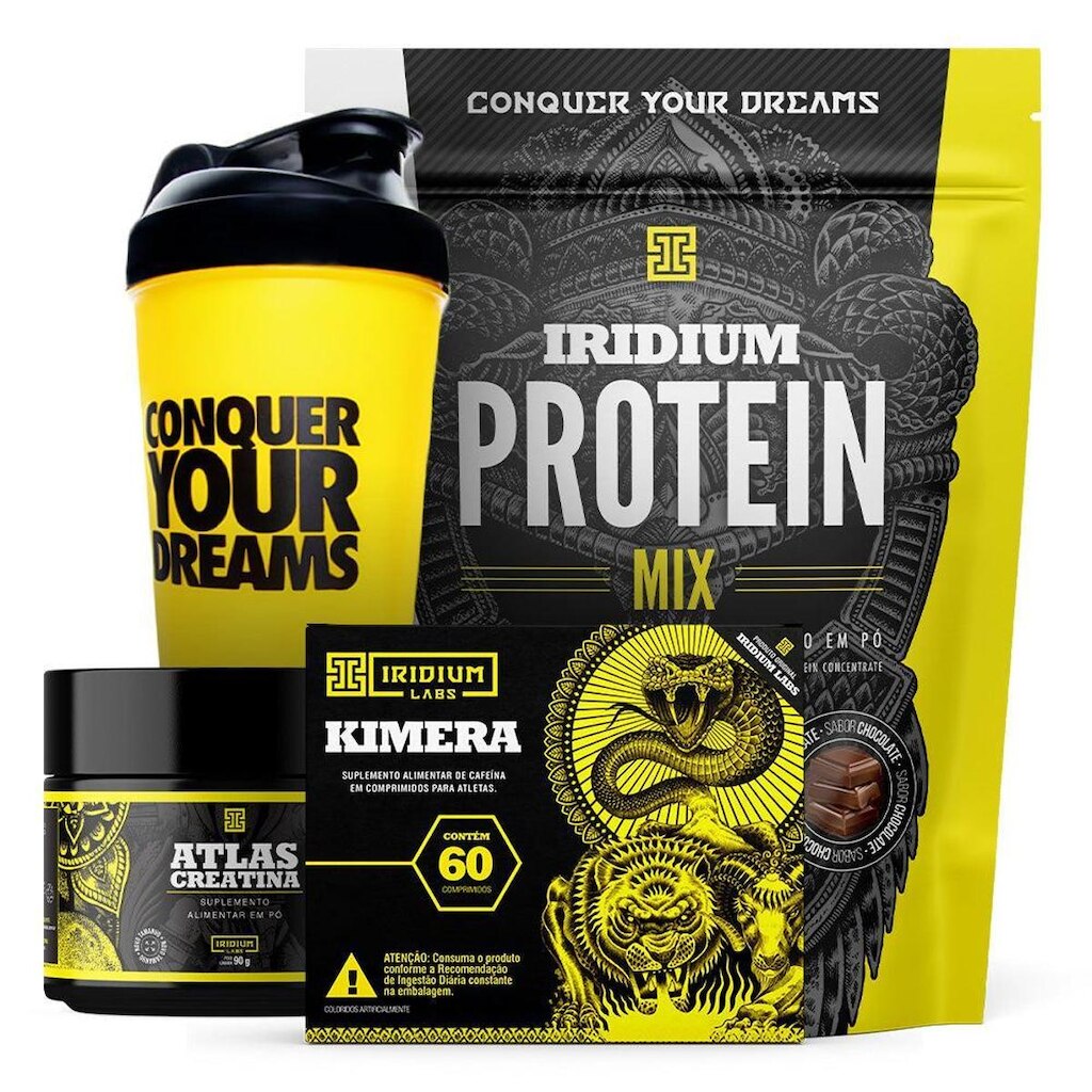 Whey Protein Mix + Kimera Thermo + Creatina 90g + Shaker
