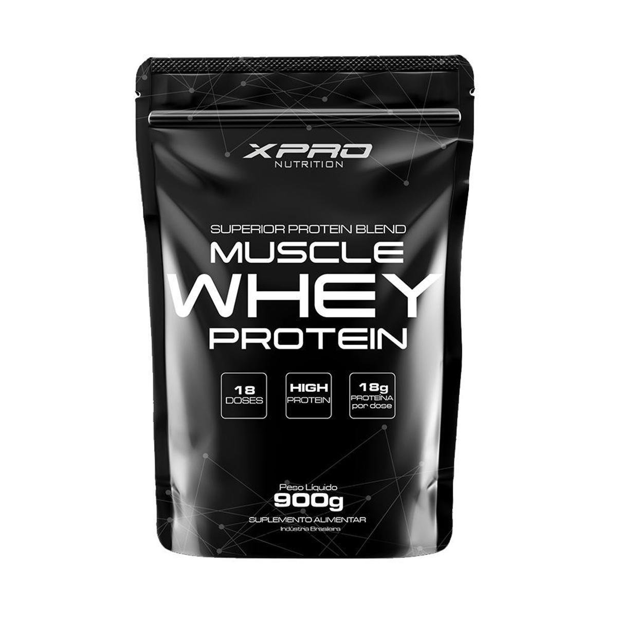 Whey Protein Muscle Whey 900g - XPRO Nutrition Menor preço em Whey Protein Muscle Whey 900g - XPRO Nutrition