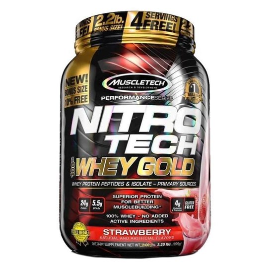 Whey Protein Nitro Tech 100% Whey Gold 2.2 Lbs Muscletech Menor preço em Whey Protein Nitro Tech 100% Whey Gold 2.2 Lbs Muscletech