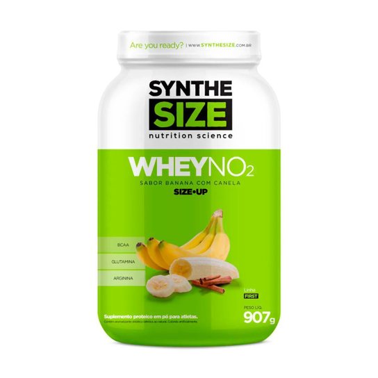 Whey Protein No2 Pote 907g Banana c/ Canela 100% - Synthesize Menor preço em Whey Protein No2 Pote 907g Banana c/ Canela 100% - Synthesize