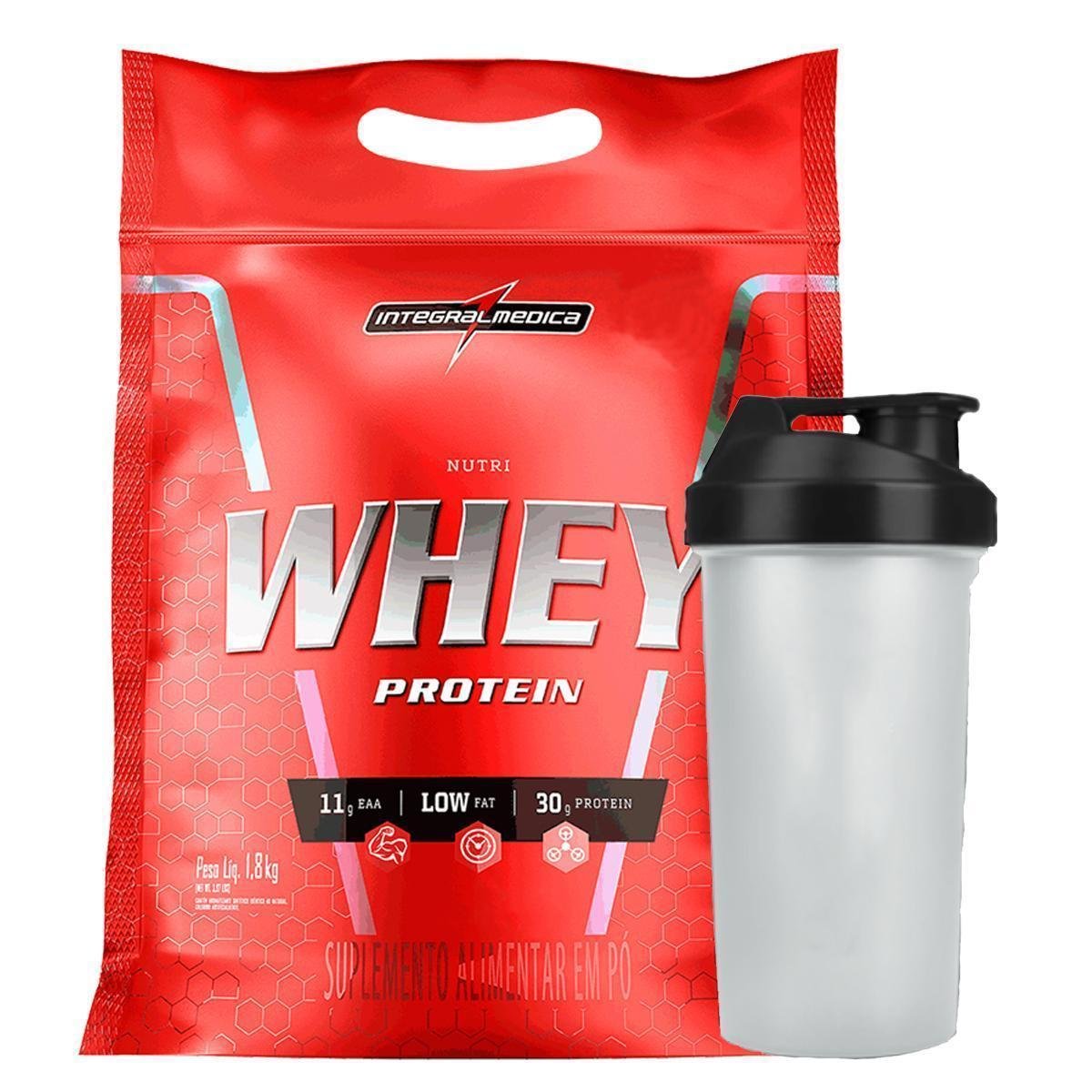 Whey protein Nutri Isolado Concentrado Chocolate 1,8Kg Refil + Coqueteleira - Integralmedica Menor preço em Whey protein Nutri Isolado Concentrado Chocolate 1,8Kg Refil + Coqueteleira - Integralmedica