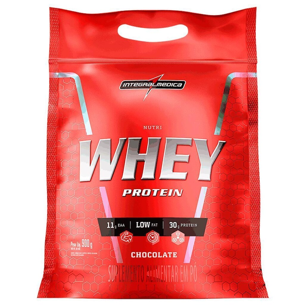 Whey Protein Nutri Isolado Concentrado Chocolate 900g Refil - Integralmedica