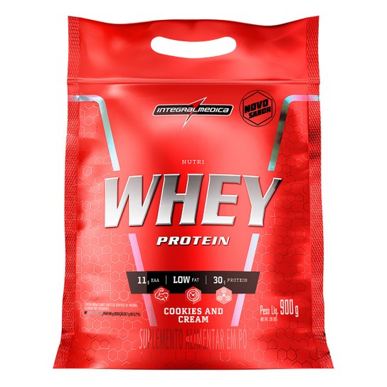Whey Protein Nutri Pouch IntegralMédica 900g Menor preço em Whey Protein Nutri Pouch IntegralMédica 900g