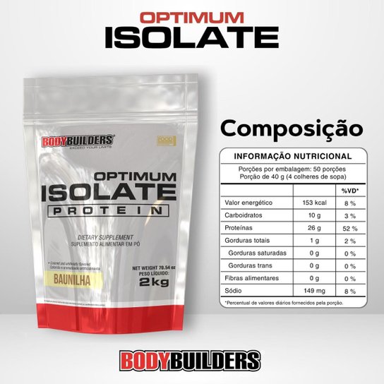 Whey Protein Optimum Isolate 2Kg – Bodybuilders