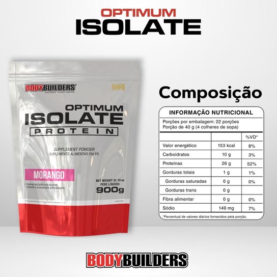 Whey Protein Optimum Isolate  900g - Bodybuilders