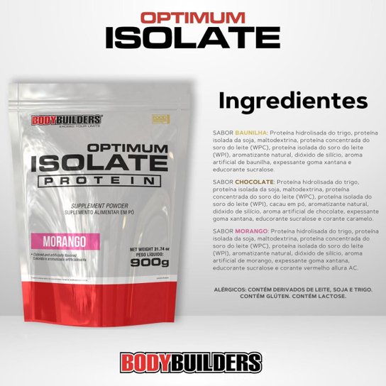 Whey Protein Optimum Isolate  900g - Bodybuilders