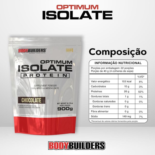 Whey Protein Optimum Isolate  900g - Bodybuilders