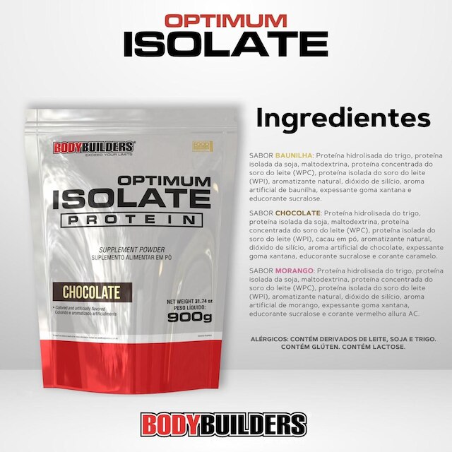 Whey Protein Optimum Isolate  900g - Bodybuilders