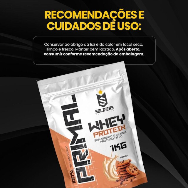 Whey Protein Primal 1Kg - Importado - Soldiers Nutrition